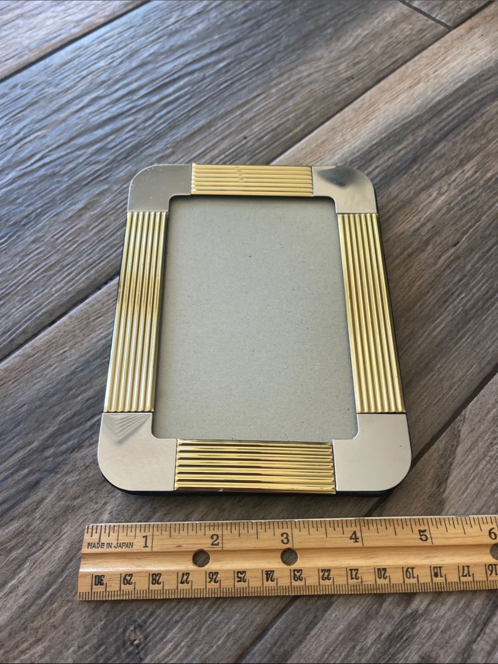 Two-Tone Gold & Silver Ribbed Photo Frame - Picture 5 of 9